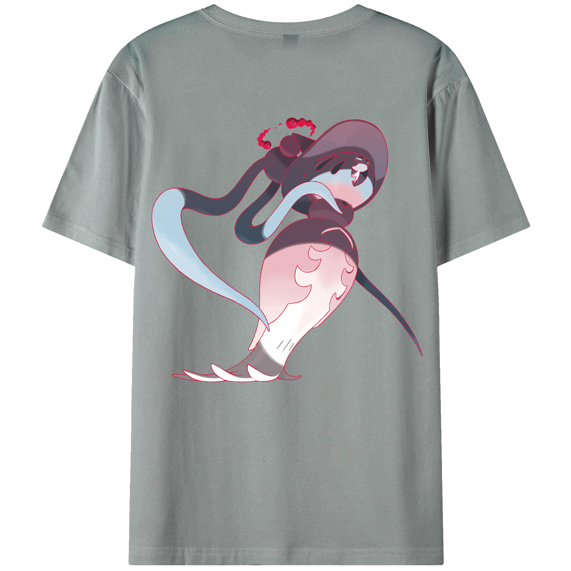 （画像用） ポケットモンスター Pokémon 綿100％ メンズ半袖Tシャツ（バックプリント） 通気性